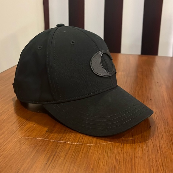 Coach New York Varsity Ball Cap Hat Strap Back black Mens One Size